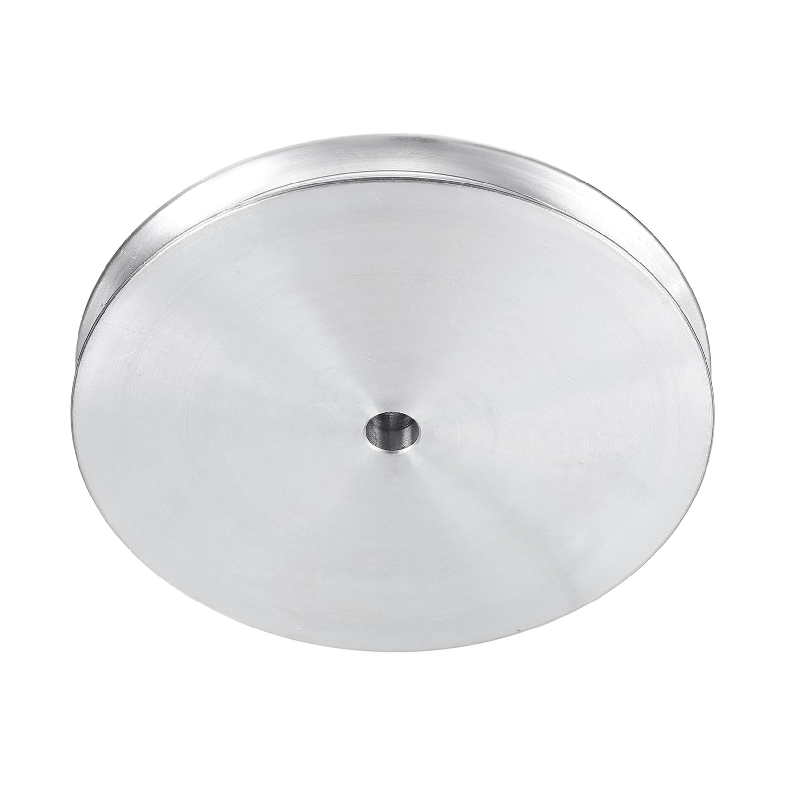 QUARKZMAN V-Typ Riemenscheibe 6mm Bohrung 80mm Außendurchmesser Doppelrillen Aluminiumlegierung Keilriemenscheibe für Motorwellen-Bohrmaschine 6mm(1/4") PU-Formgürtel