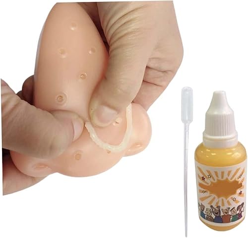 Miniatura 4 de Pimple Pop Toy Squeeze Acné Juguetes Nariz Pimple Popping Toy Alivio del Estrés Juguete Novedad con 1.0 fl oz Solución Aditiva Juguetes para apretar