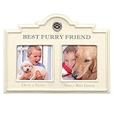 Grasslands Road 'Best Furry Friend Ceramic Frame, 3 by 3-Inch, White