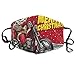 Produktbild Cover Santa Claus, Cool Senior Biker Tragen Sie Santa Claus Kostüm und Fahren Sie einen Chopper Motor Face Cover