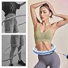 Rkvijl-Hula-Hoops-for-Adults-Weight-Loss-New-2-in-1-Massage-Fitness-Hoola-Hoop-Weighted-Hula-Hoop-with-Detachable-Knots-Adjustable-Gravity-Spinning-Ball Rkvijl Fit Hoop Weighted Hoola Hoop Exercise Hoola Hoop for Adults Weight Loss Infinity Hoop Smart Weighted Hula Hoop Plus Size Detachable Hula Hoops for Adults (Blue&White)