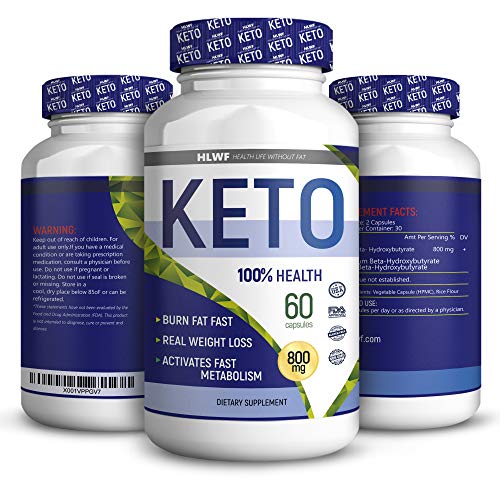 Keto Diet Pills - BHB Keto Capsules Advanced Weight Loss Supplement Ketogenic Carb Blocker and Natural Appetite Suppressant Promotes Focus, Energy, Fat Burning
