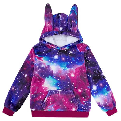 Fanient Kapuzenpullover Mädchen Flauschiges Fleece Pullover...