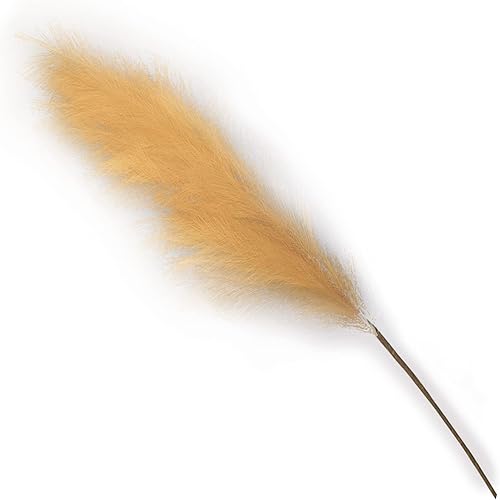 JYCAR 5 ramos de hierba de pampa artificial, 33.5 pulgadas, simulaciĂłn de plumas artificiales, decoraciĂłn de junco, ramo de flores secas falsas para JYCAR 5 ramos de hierba de pampa artificial, 33.5 pulgadas, simulaciĂłn de plumas artificiales, decoraciĂłn de junco, ramo de flores secas falsas para