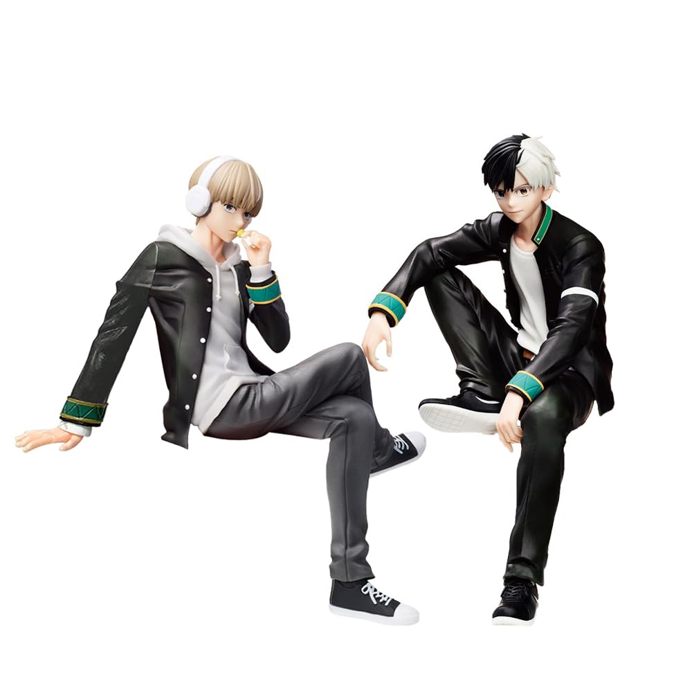 Anjinguang WIND BREAKER Figure Haruka KAJI REN Anime Action Figure Anime Sitting Figurine Collectible PVC Cartoon Model Statue 15cm Desktop Room Decoration Ornament Gift