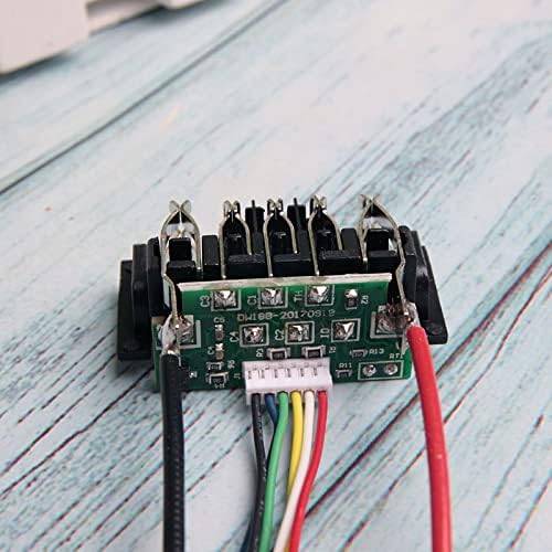 Acxico DCB200 PCB showing connection points for battery cells and output