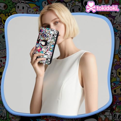 Tokidoki Wallet with Wristlet PU Leather RFID Blocking Credit Card Holder Large Capacity Zipper Phone Wallet (multicolor)2