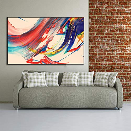 Pintura abstracta moderna de lienzo decorativo impresor poster color salon pasillo 70x100cm