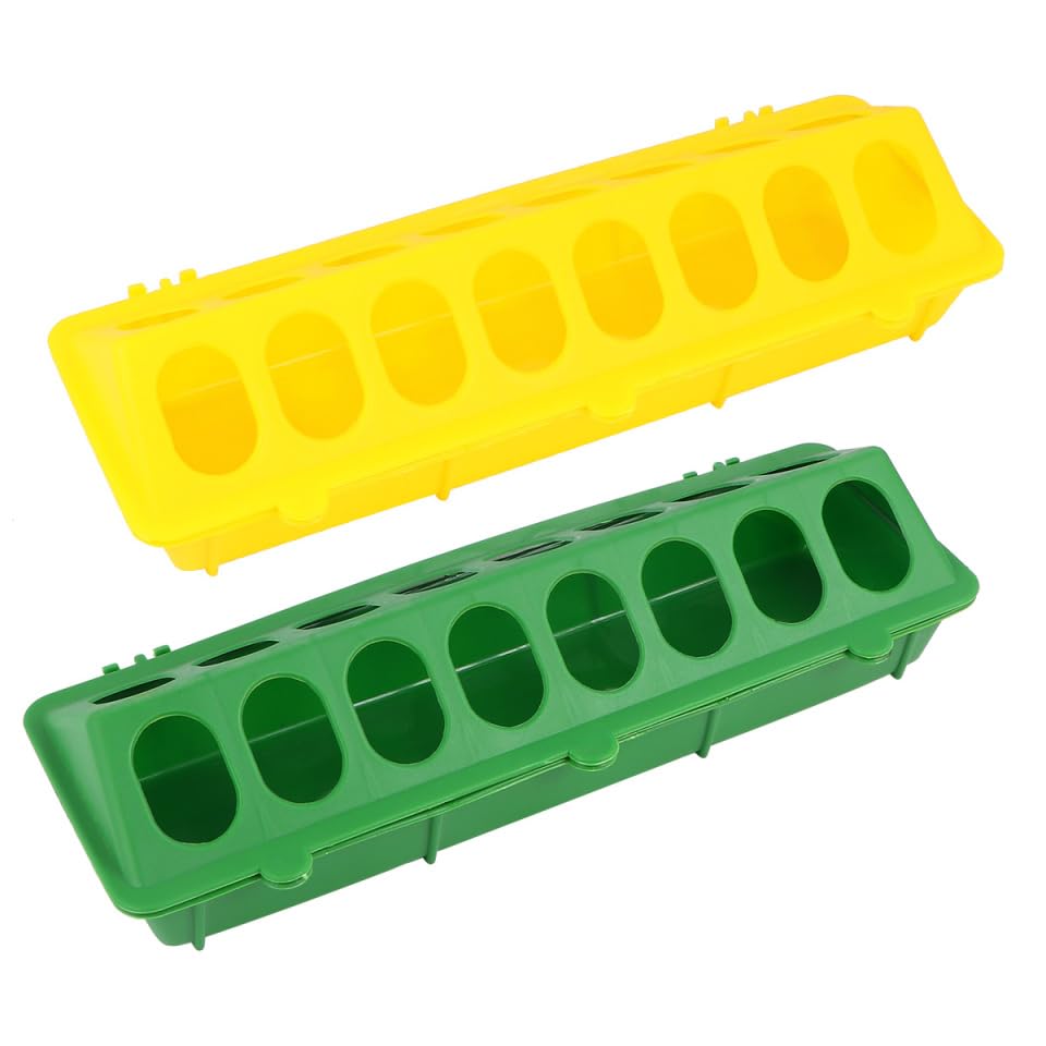 Supvox Taubenfuttertrog 2Er Set Vogelfutterstation Mit Vielseitigem FüTterungsschlitz FüR Tauben Und Kleine VöGel Leicht Zu Reinigen Und Zu BefüLlen 11.81X3.94X3.15In