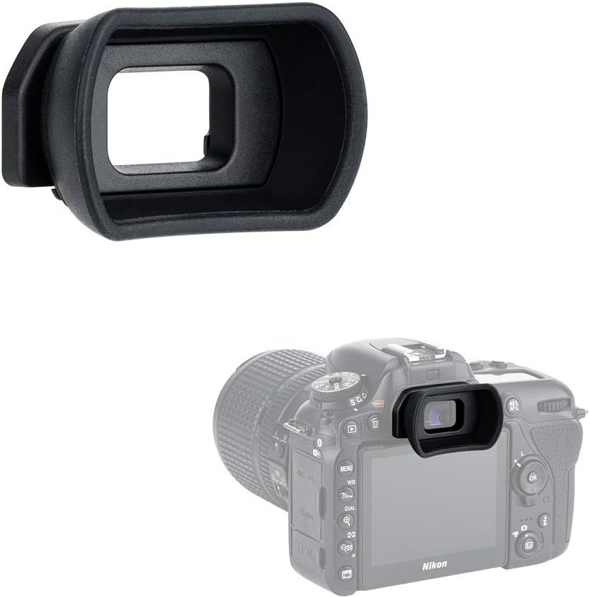 Kiwifotos Long Soft Viewfinder Eyecup Eyepiece for Nikon D750 D780 D610 D600 D7500 D7200 D7100 D7000 D5200 D5100 D5000 D3500 D3400 D3300 D3200 D3100 D3000 D300s and More
