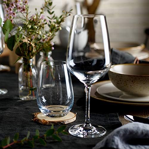vivo by Villeroy & Boch Group  Voice Basi, zestaw kieliszków do czerwonego wina, 4 sztuki, 497 ml, szkło kryształowe przezroczyste, można myć w zmywarce