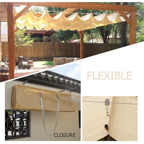 Toldo retráctil para pérgola que elimina el calor solar 6