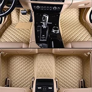 Customize Car Floor mat for Infiniti ESQ EX FX JX G M Q50 Q60 Q70 QX30 QX50 QX56 QX60 QX70 QX80 All models1999-2023 Year Waterproof Liner Carpets CHEYIXUAN (Beige)