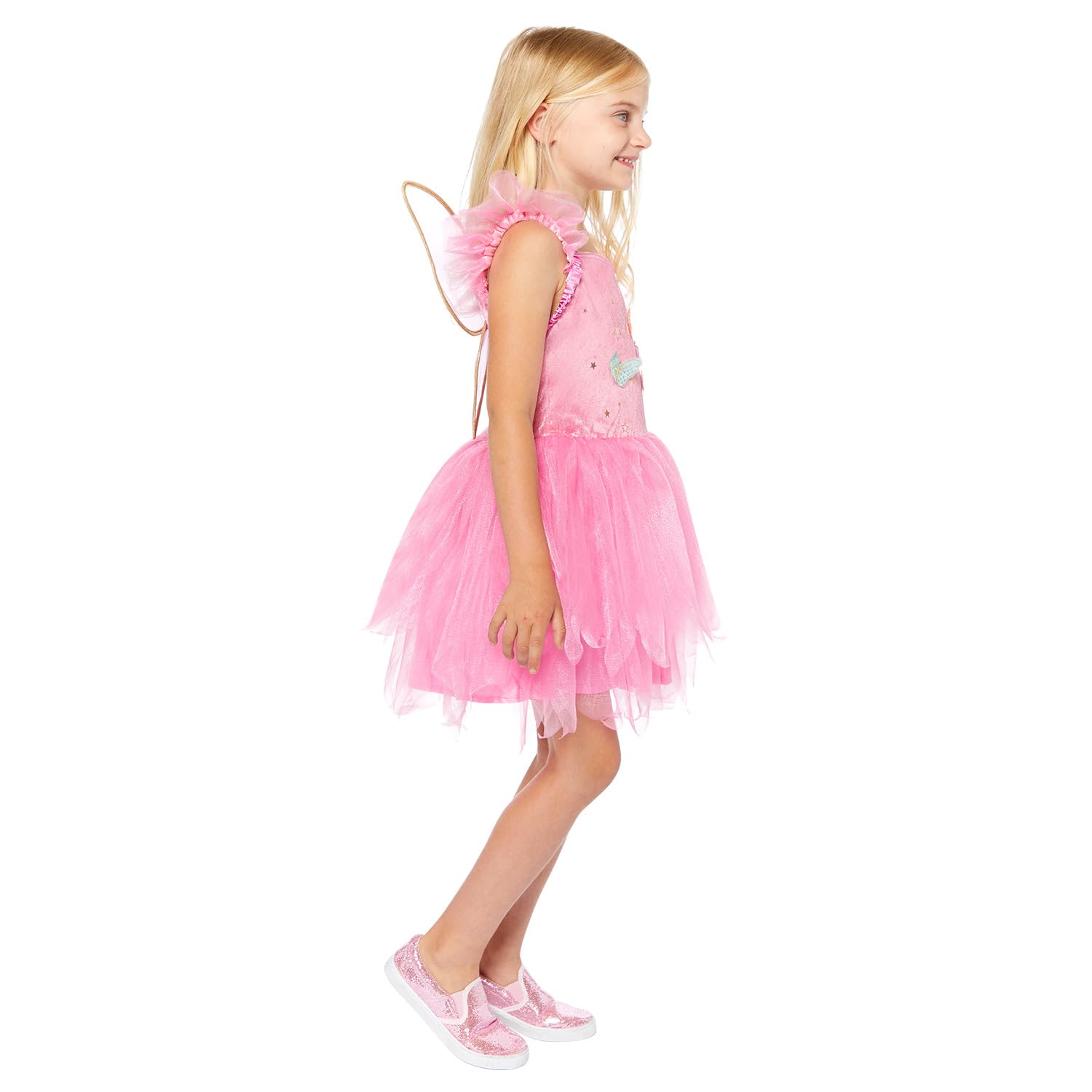 amscan Childs Girls Pink Fairy Fancy Dress Costume