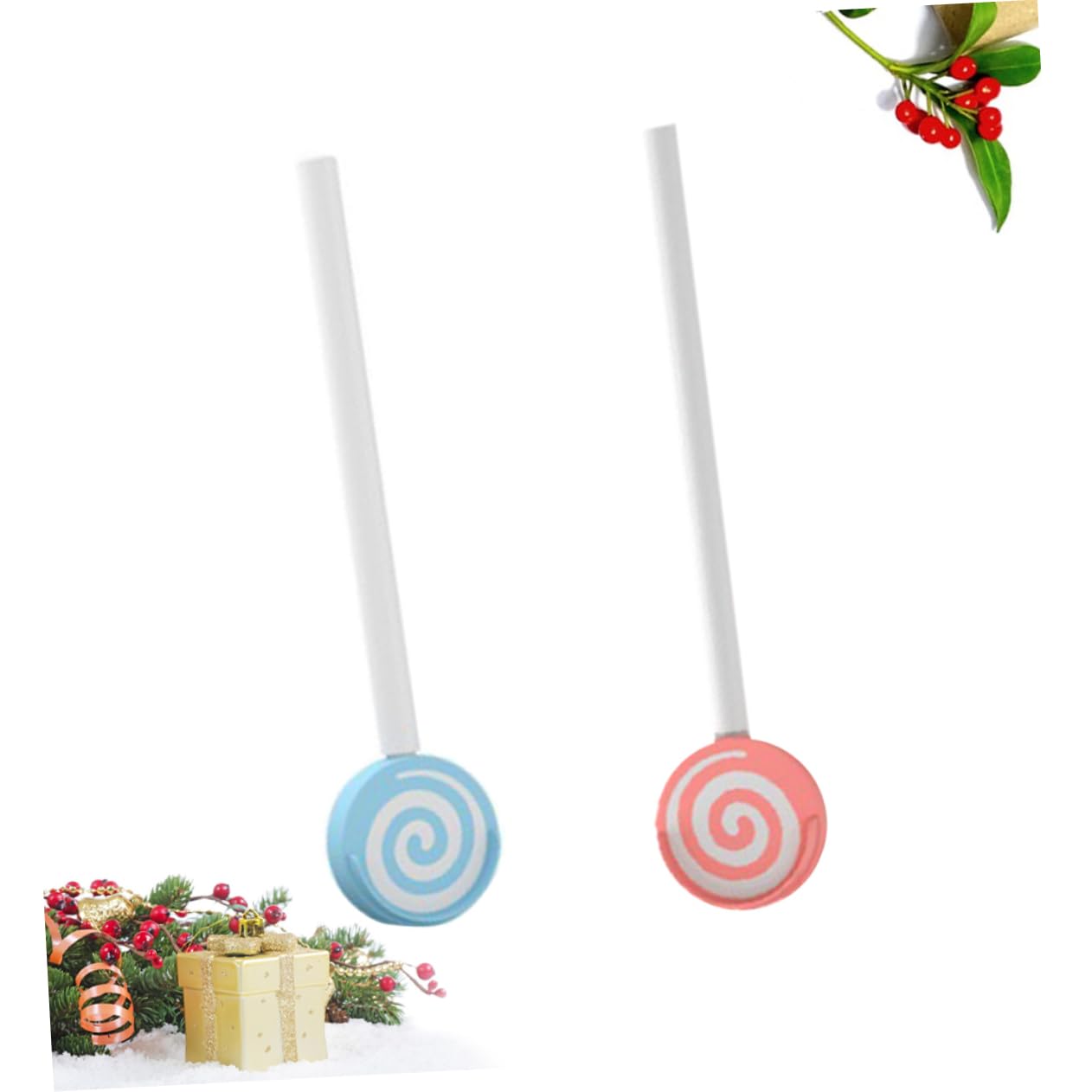 Beaupretty 2Pcs Oral Tool Lollipop Shape Scrapers for Lightweight Odorless Easy to Clean Random Pattern Cleaning for Newborns