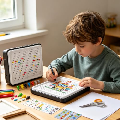 Tablero de clavijas de seta con 710 piezas para desarrollo cognitivo 7