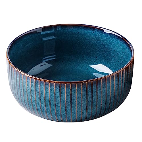 Hebaogugu Insalatiera grande in ceramica, 1000 ml, in porcellana, per zuppe, insalata, cereali, ciotola rotonda con design versatile per casa, ristoranti (1000 ml) Hebaogugu Insalatiera grande in ceramica, 1000 ml, in porcellana, per zuppe, insalata, cereali, ciotola rotonda con design versatile per casa, ristoranti (1000 ml)