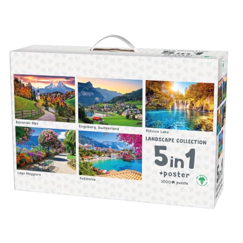 Mr. Broccoli 5 x 1000 Teile Puzzle Landschaft für Erwachsene