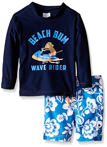 Carter's Boys' Beach Bum 2 Pc Rash Guard Set