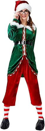 Costume d'Elfe de Noël, Déguisement d'Elfe de Noël Femme, Déguisement d'Elfe Homme - Jour de Fête Costume d'Elfe de Noël, Déguisement d'Elfe de Noël Femme, Déguisement d'Elfe Homme - Jour de Fête
