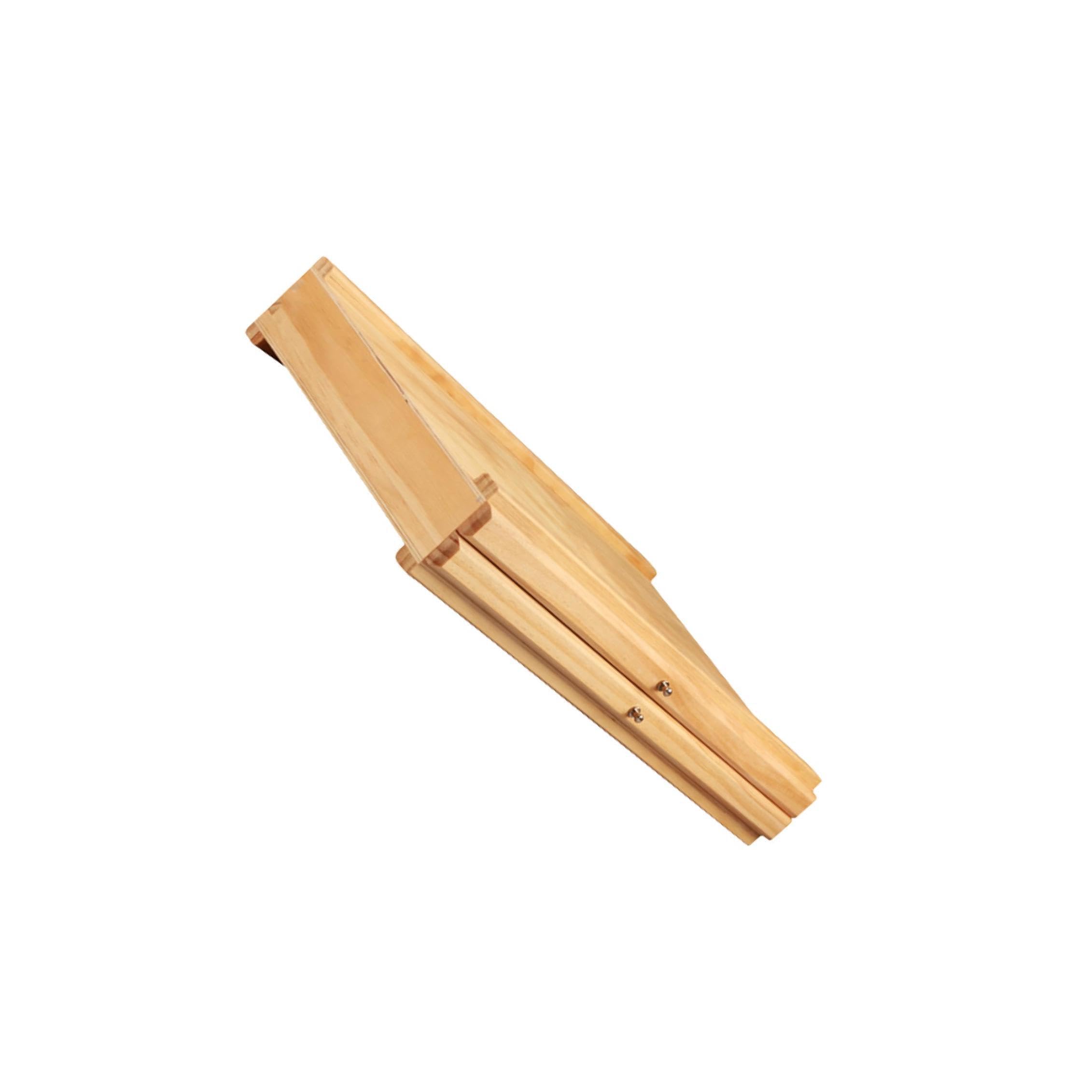 Boîte de rangement en bois pour matériel d'artiste, avec tiroir et compartiments, idéale pour organiser efficacement les fournitures artistiques, Couleur bois, 2 tiroirs