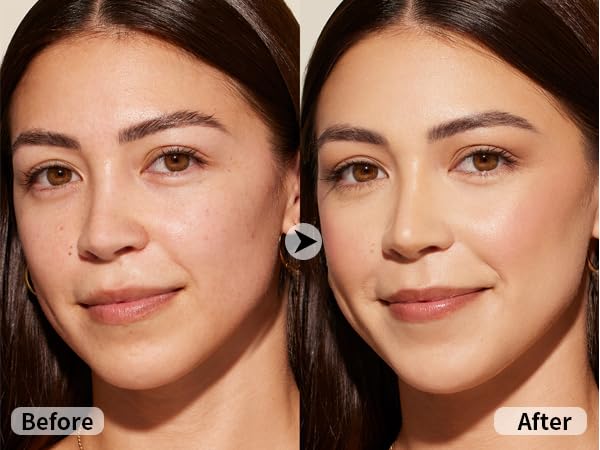 6-in-1 Makeup Infused with 1% Hyaluronic Acid- Matte + Poreless Liquid Foundation For A Glowing & Soft-Focus Look, Suitable for All Skin Types (301 Medium, Moisturizing Foundation) - Image 5