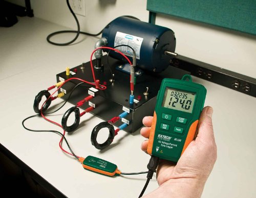 Image of Extech DL150 True RMS 110V AC Voltage /Current Datalogger | AC voltage 600V and current 200A, True RMS, 4000-reading logger, USB, current clamp, leads, case