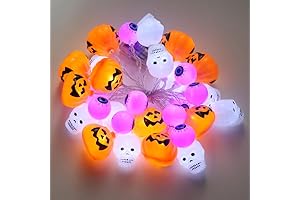 16.4Ft Orange Halloween Pumpkin String Lights, Color Mix A Series