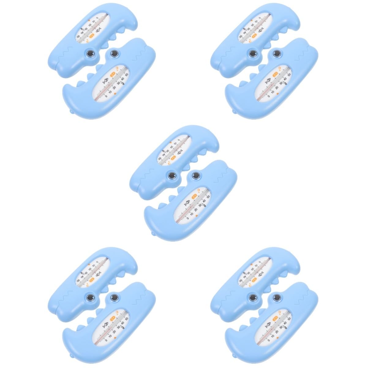 YARNOW 5 Set Display Termometro Ad Acqua Temperatura Termometro Dell'acqua Dei Cartoni Animati Da Vasca Da Bagno Termometri Da Bagno Pp Sky-blue 2 Pezzi*5