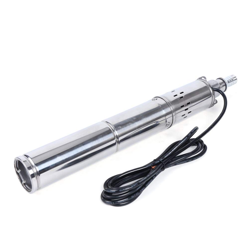 Pompa per acqua solare, 370 W, 24 V, in acciaio inox, pompa a immersione Garden Max 65 m
