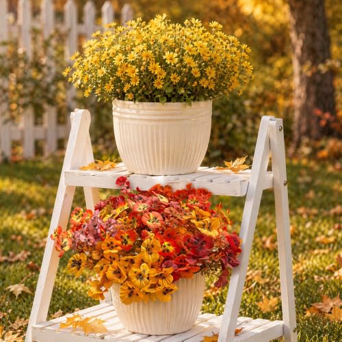Fanfantoey Artificial Fall Flowers for Outdoors Decoration - image 5