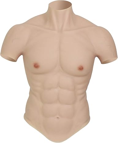 Amazon Com Roanyer Silicone Muscle Suit Male Chest Realistic Silicone Chest Fake Muscle Belly Simulation Skin Silicone Clothing