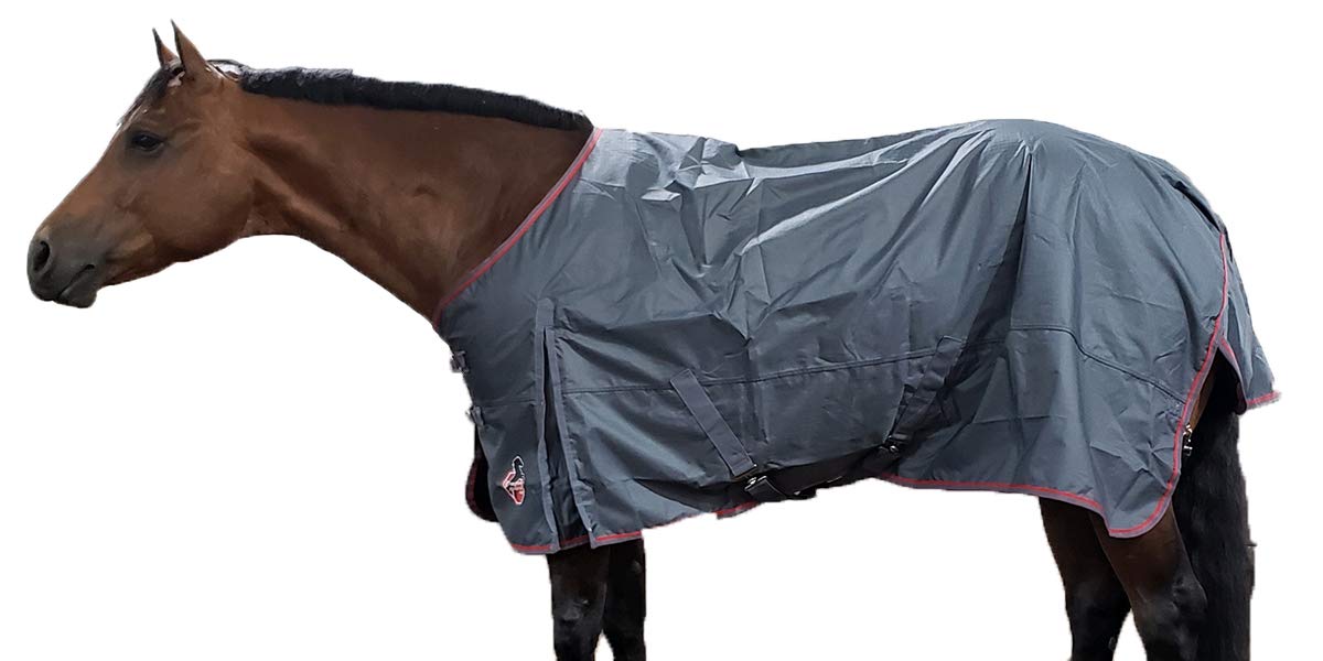 One Stop Equine Shop Turnout Sheet Grey 78"