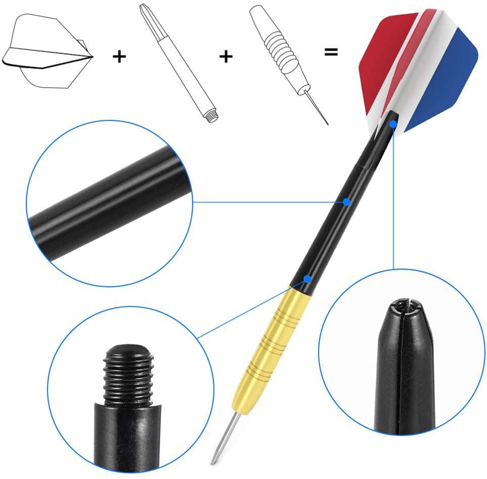 Mission Grip Lock Dart Shafts - Medium, White - Van den Broek Biljarts Mission Grip Lock Dart Shafts - Medium, White - Van den Broek Biljarts