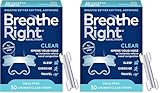 Breathe Right Original Nasal Strips | Clear | Sm/Med | for Sensitive Skin| Drug-Free Snoring Solution & Nasal Congestion Relief Caused by Colds & Allergies | 30 ct (Packaging May Vary) (Pack of 2)