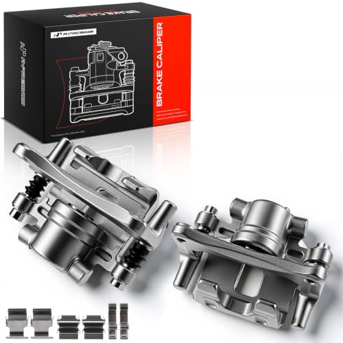 Image of A-Premium Rear Left and Right Side Disc Brake Caliper with Bracket | Compatible with Chrysler, Dodge, Mitsubishi & Jeep Models - 200, Sebring, Avenger, Caliber, Compass, Patriot, Lancer and more