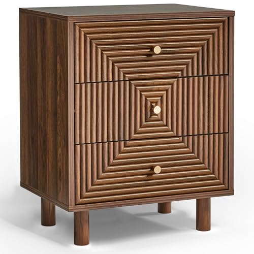 RoyalCraft 3 Drawer Nightstand for Bedroom, End Table with Solid Wood Legs by RoyalCraft - Used condition - Image 7