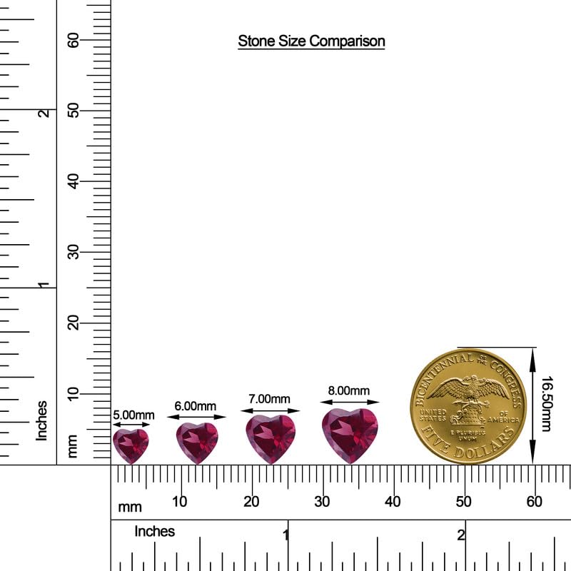 Image of Goldhartz Sterling Silver Genuine, Created or Simulated Birthstone Gemstone 7mm Heart Stud Earrings