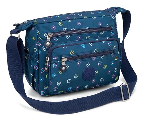 Image of Pealwel Women Shoulder Handbag Roomy Multiple Pockets Bag Ladies Crossbody Purse Tote Top Handle Satchel