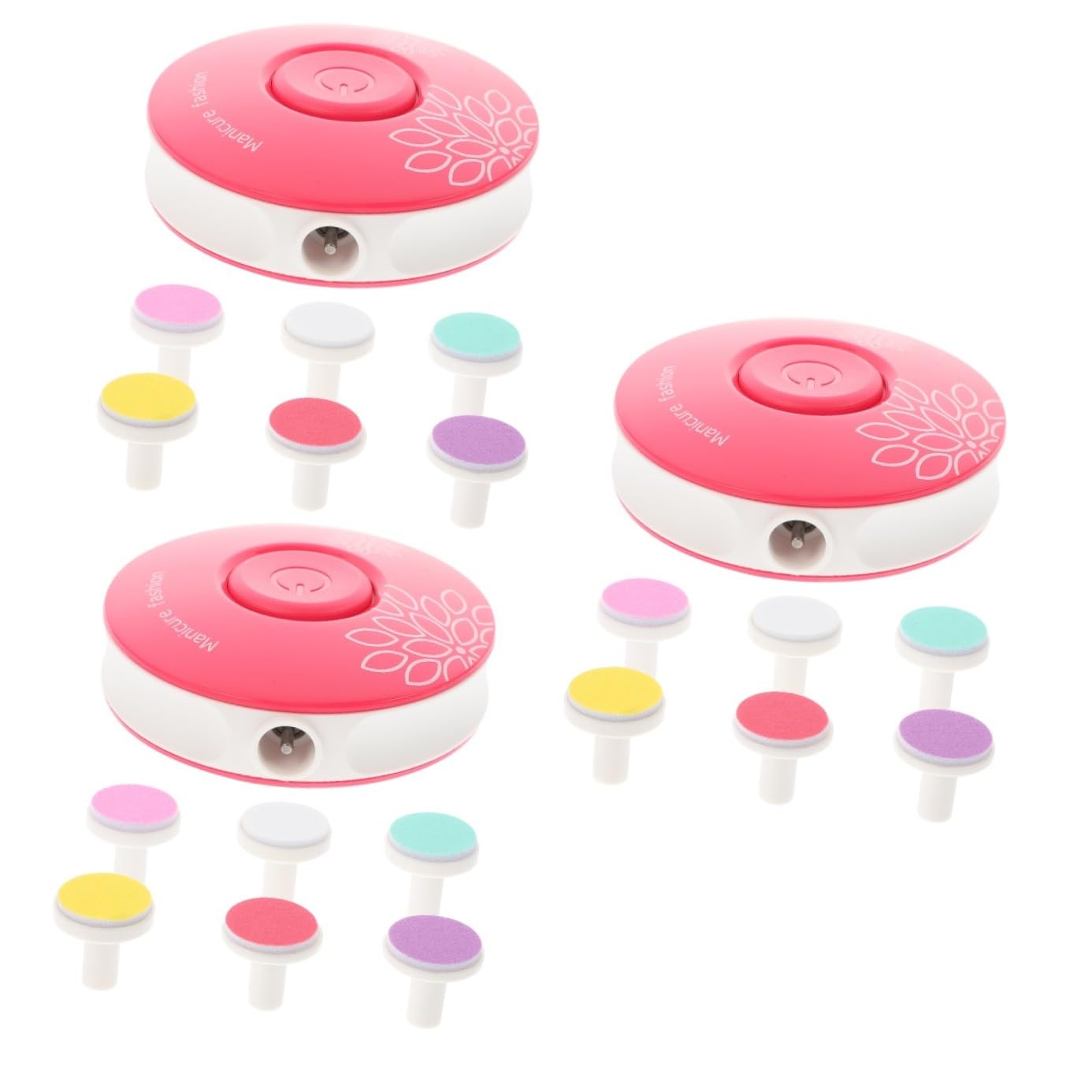 UPKOCH 3piezas Cortauñas Eléctrico Para Bebés Cabezas De Molienda y Baterías Recortador De Uñas Portátil y Silencioso Para Manicura y Pedicura Infantil