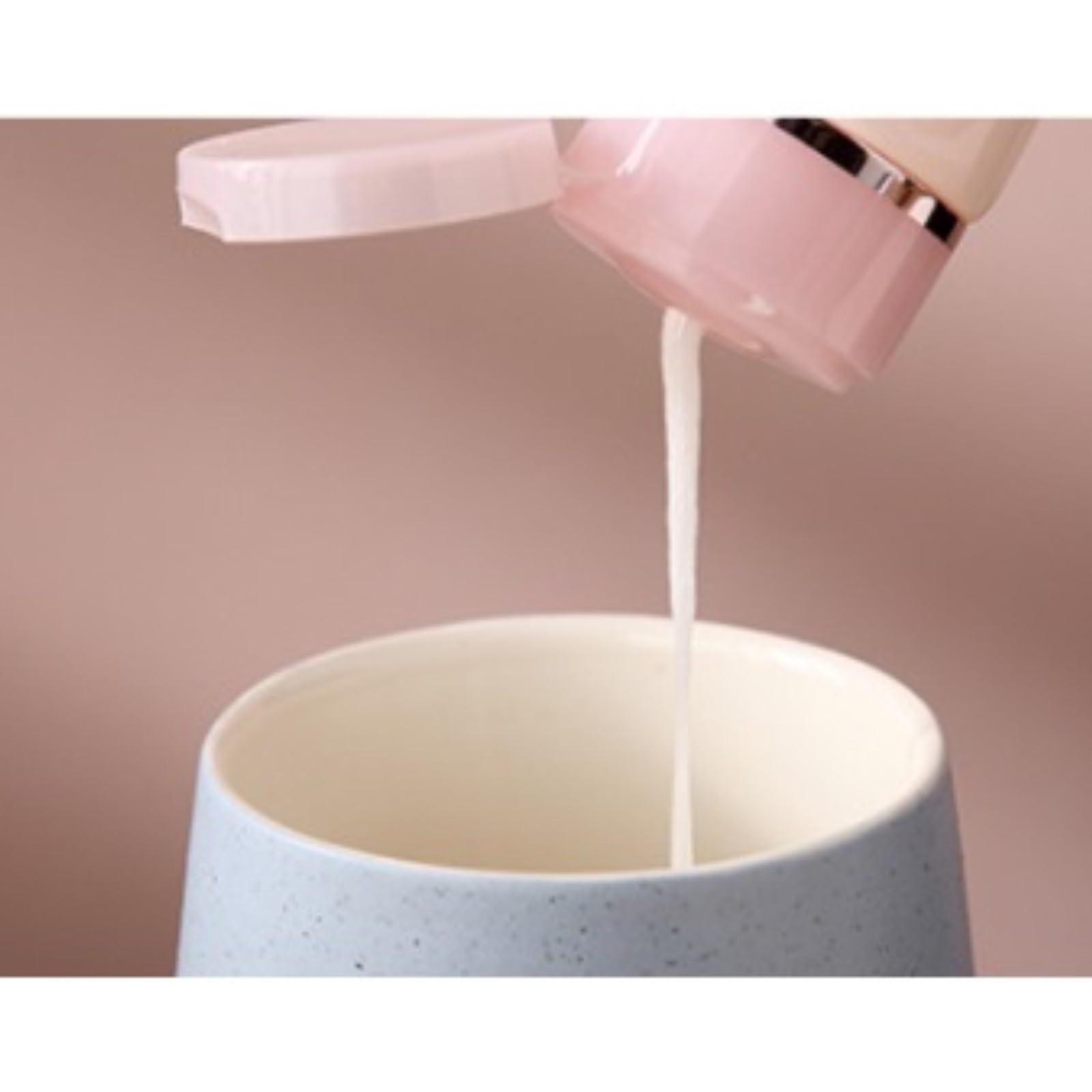 Dispensadores De Loción Jabón Dispensador De Jabón Espumoso De Manos De Cerámica con Diseño Floral Y Bomba(Pink)