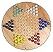 XALIUFENG Spiele Klassische hölzerne chinesische Checker mit Glas Murmeln 11.5 in