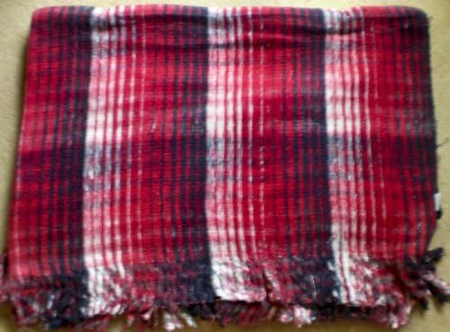 Red Catalina Large Heavyweight Cold Weather Throw Blanket Gift Idea 5x7 Feet