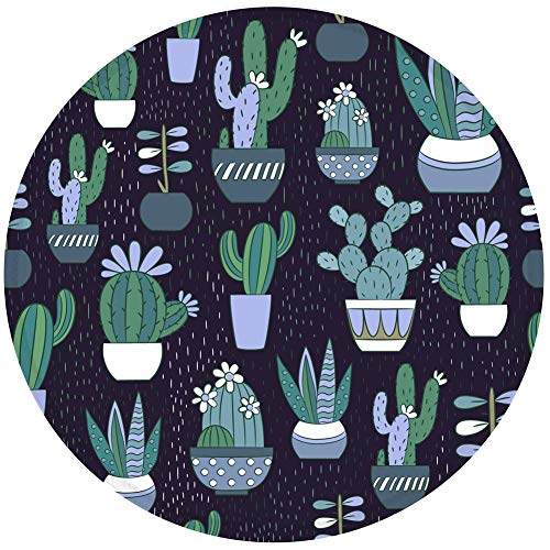 Round Mouse Pad, Cactus Mouse Pad, Cactus Mousepad, Cactus Office Decor Mouse Mat, Desk Accessories Succulent Mouse Pad #TOP3