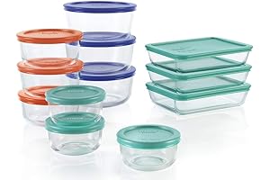 Simply Store 24-Piece Glass Food Storage Containers: Embracing Convenience and Durability