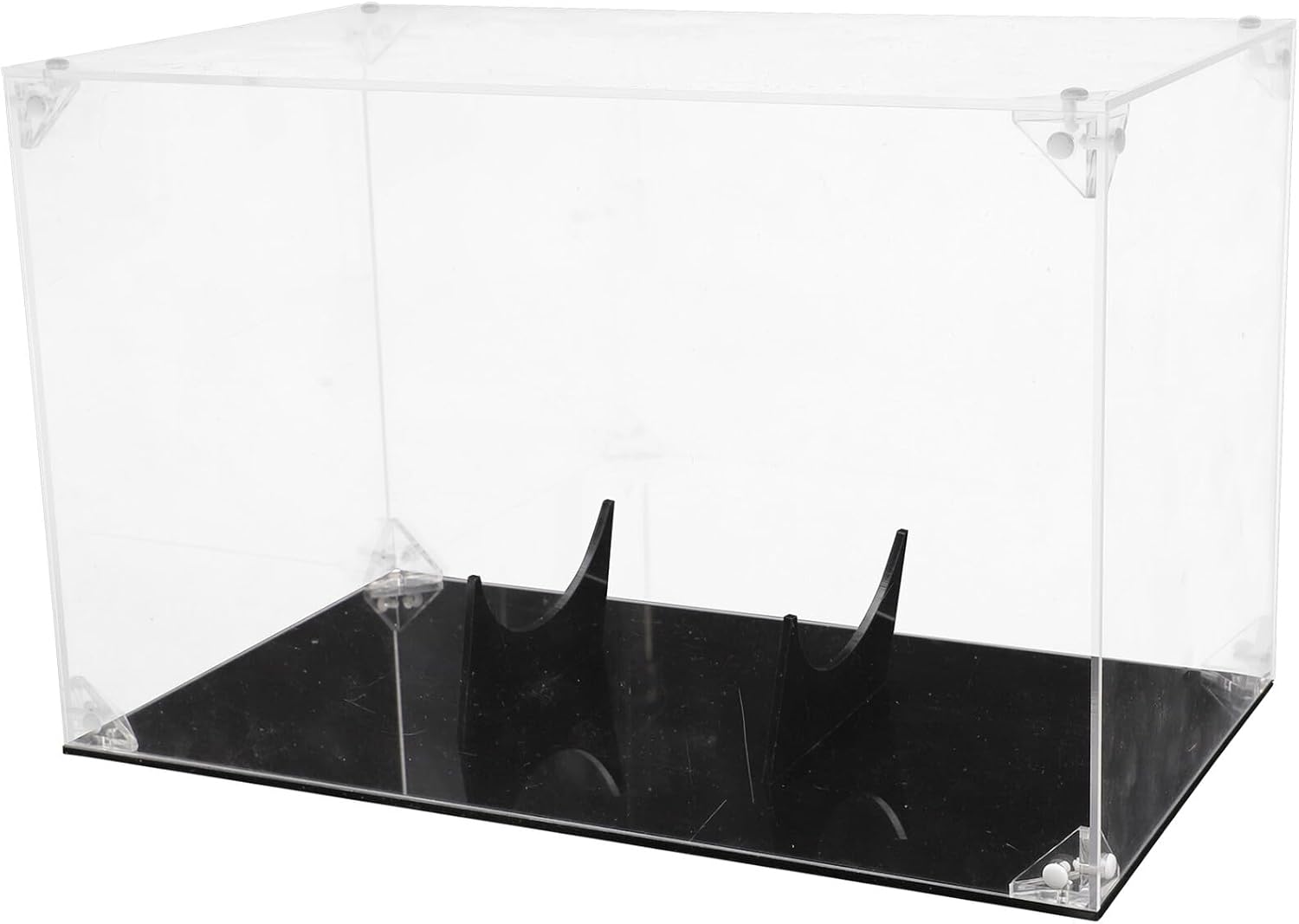 YARNOW Rugby Display Case Acrylic Tabletop Collection Box Detachable Sports Memorabilia Storage Organizer for Football and Baseball Fans