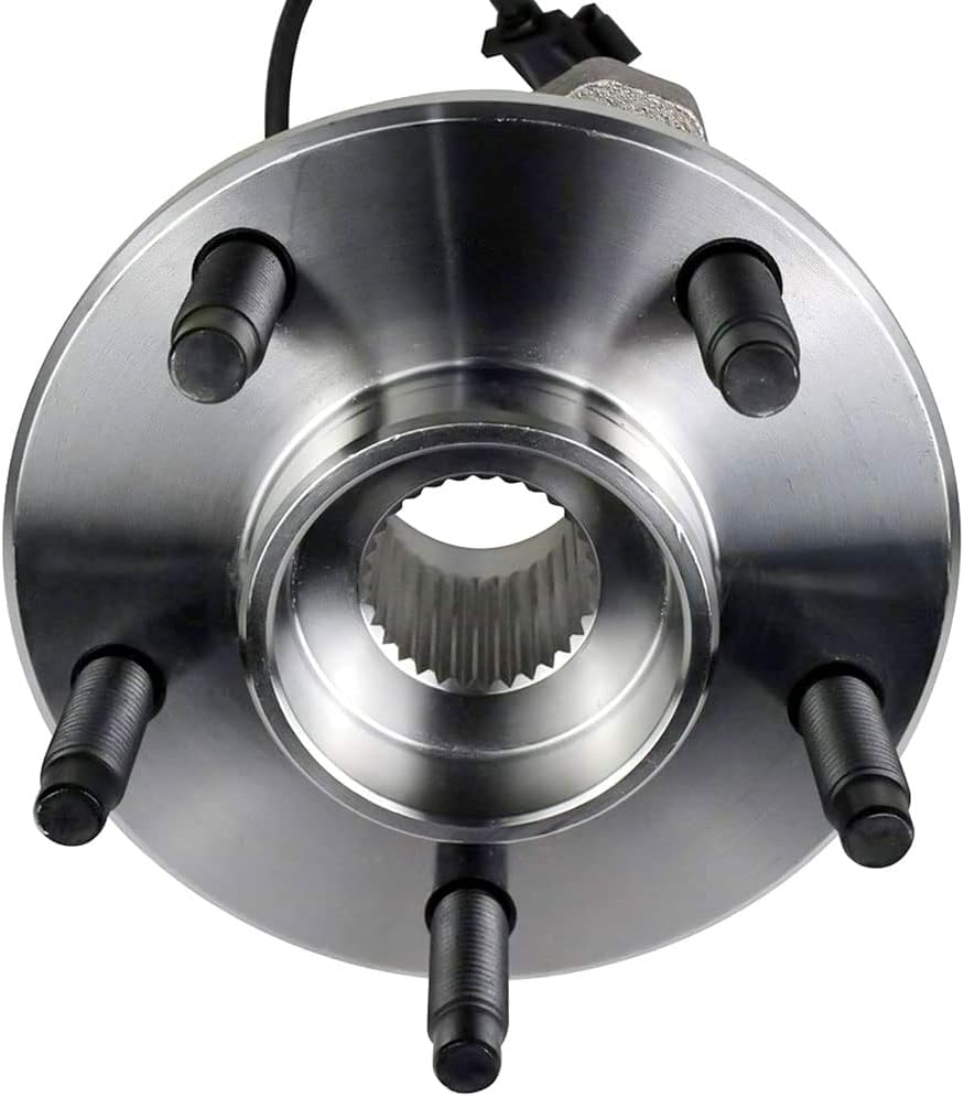 Front Wheel Bearing Hub Assembly 513214 w/ABS 5 Lug Compatible with Chevy Malibu Cobalt HHR SS Models Only, Pontiac G6, Saturn Aura Hub Bearing Assembly
