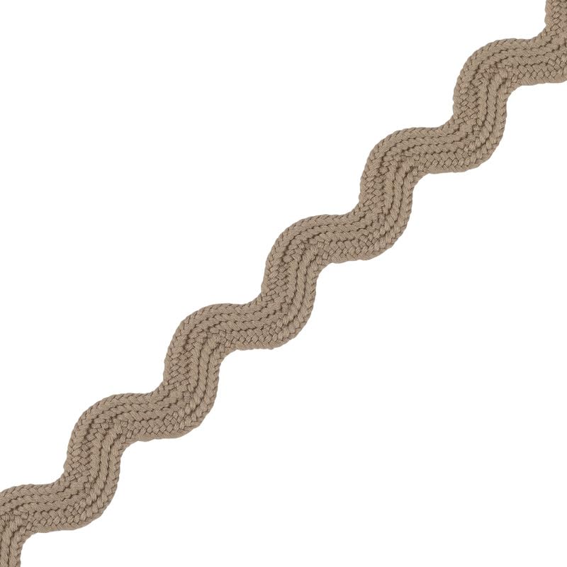 Narrow RIC Rac 4.5mm Wide Ribbon & Trimming for Sewing - Ribbons, Decorative Trimmings, Craft Ribbons & Trims,Fabric Edging, Christmas, Sewing & DIY Projects (Beige, 5m) -Craft Queen LTD