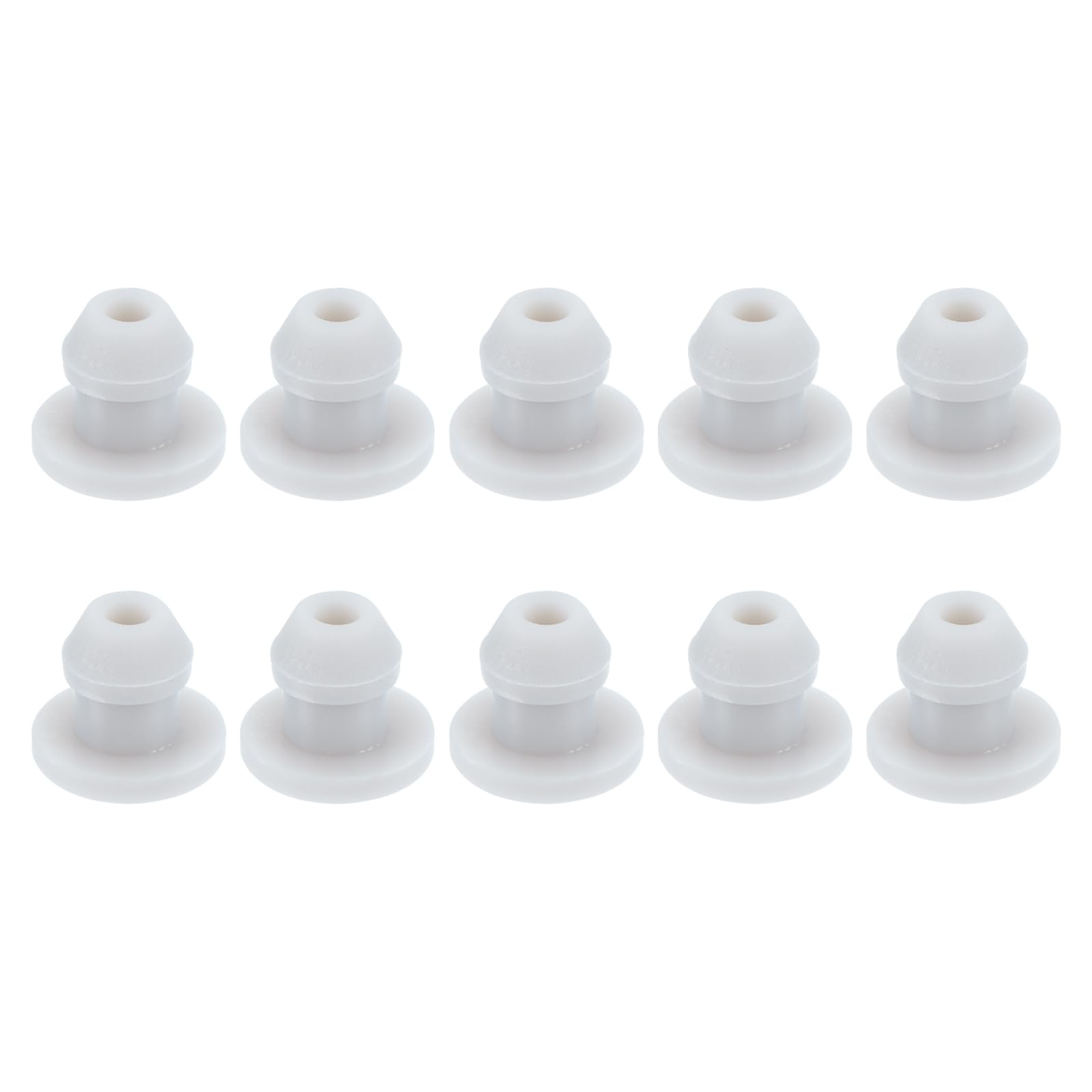 Snap in Locking Hole Plugs Rubber Panel Seal Cover Drilled Silicone Caps, [for Kitchen Rubber, Waterproof Sealing Plugs] - 4.5mm/0.2in/Gray/10Pcs