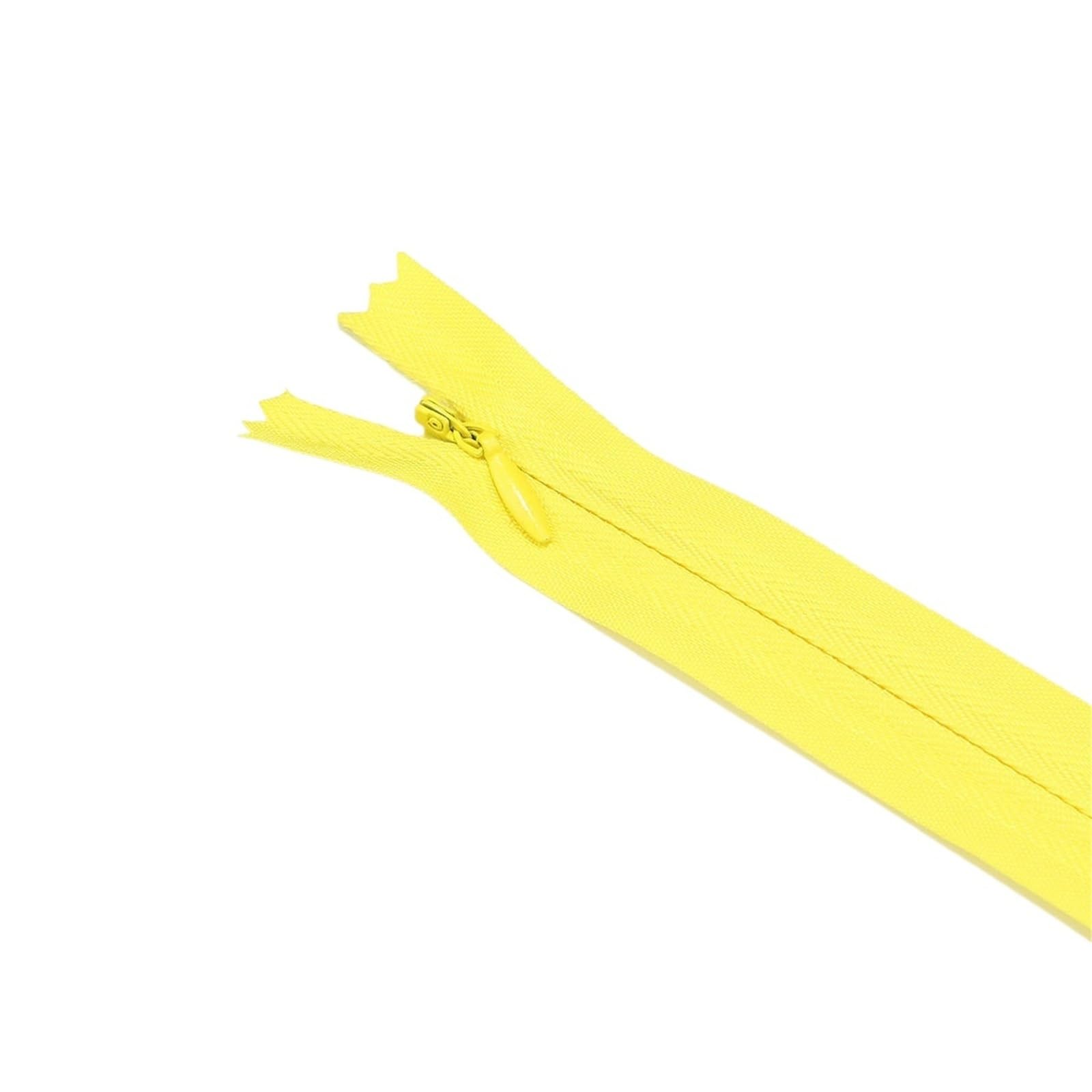 Zips for Sewing 5pcs 18cm-60cm Invisible Zippers Replacement for Premium Hidden Zipper Dresses, Pants, Shirts, Pockets, Etc Sewing Supplies(5pcs-Yellow,40cm)